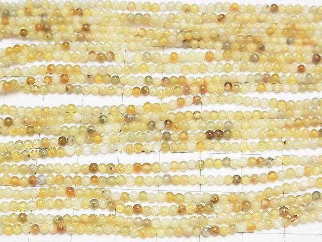Flower Jade Round 2mm 1strand beads (aprx.15inch / 38cm)