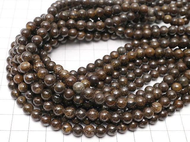 1strand $6.79! Bronzite Round 6mm 1strand beads (aprx.15inch/38cm)