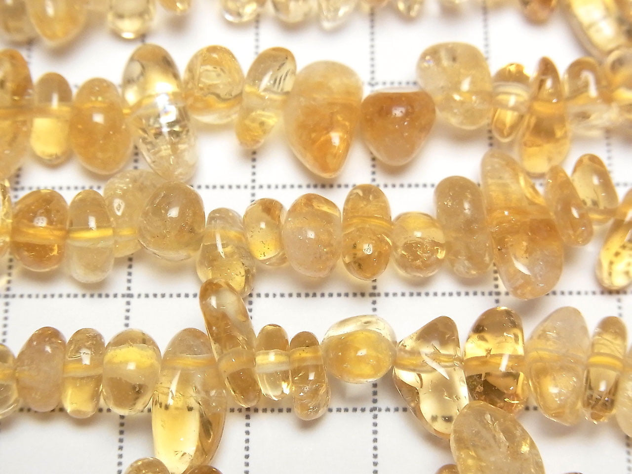 Citrine AA++ Chips (Small Nugget) 1strand beads (approx. 15 inches/38 cm)