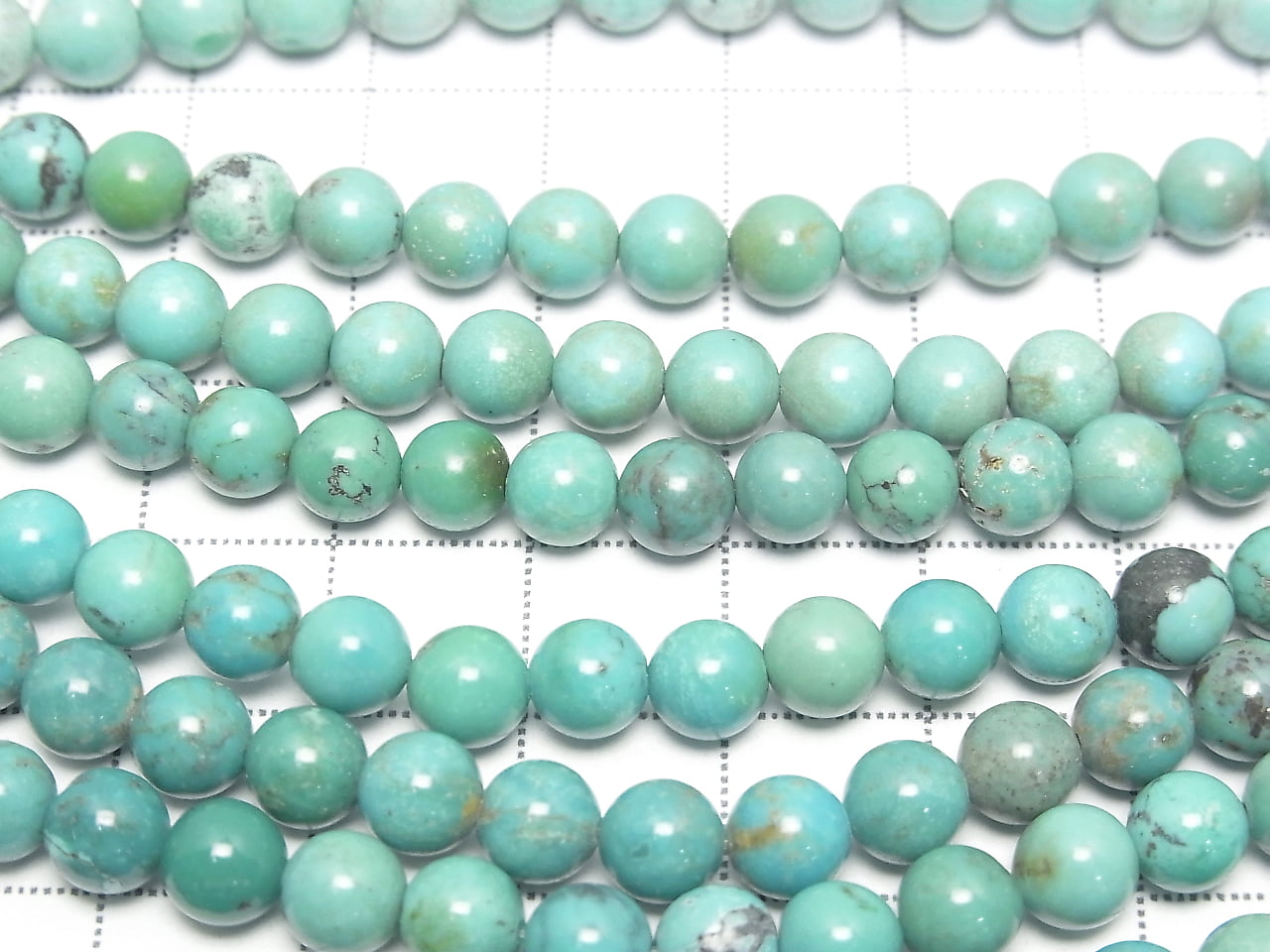 Turquoise AA++ Round 6mm half or 1strand beads (aprx.15inch/38cm)