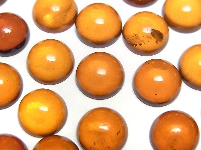 波羅的海圓形凸面琥珀 10x10mm 2顆
