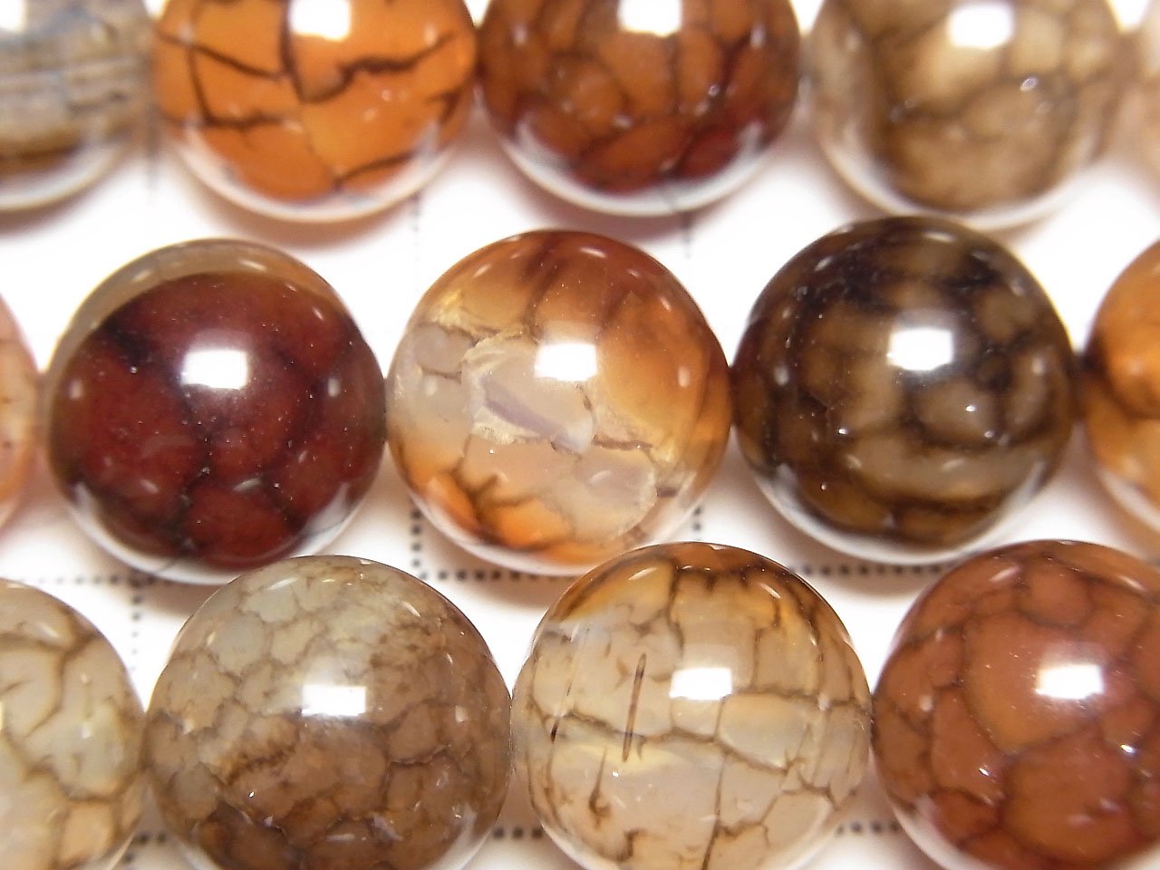 Dragon Agate Round 12mm half or 1strand beads (aprx.15inch/36cm)