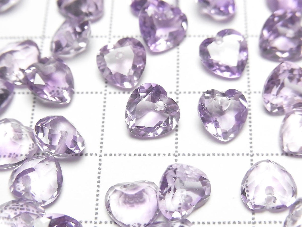 Hochwertiger heller Amethyst AAA Herzschliff 7x7x4mm 1/4-Stränge -Armband