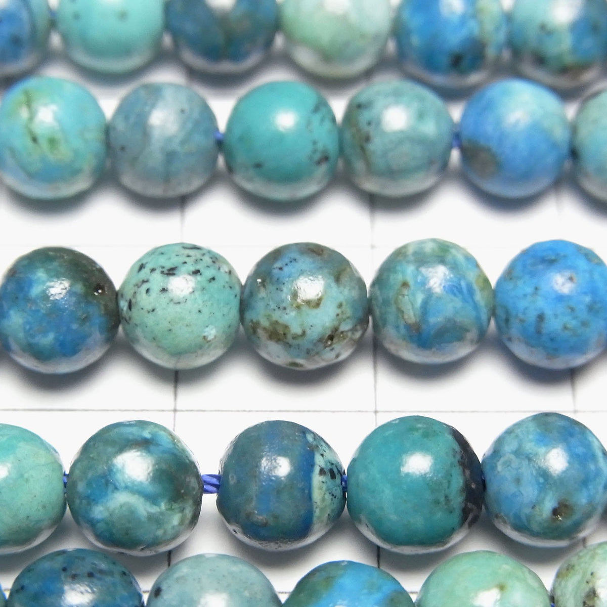 Blauer Opal AA+ Rund 6mm halb oder 1strang Perlen (ca. 15inch/36cm)