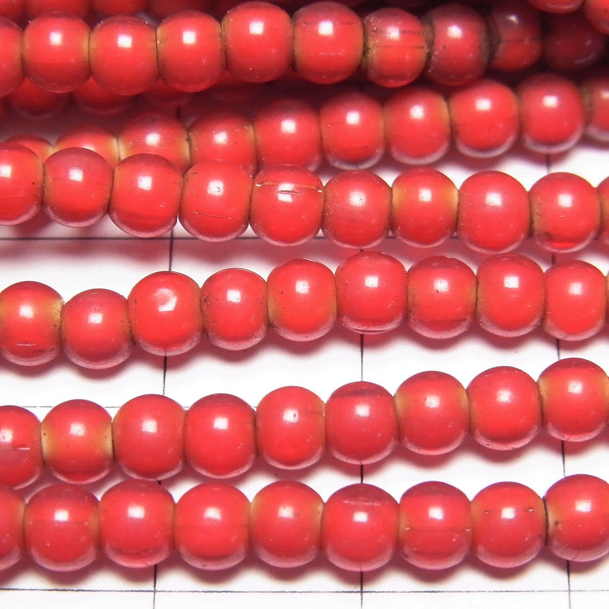 Indian White Heart Beads Rondelle 4x4x3mm 1strand beads (approx. 23 inches/58 cm)