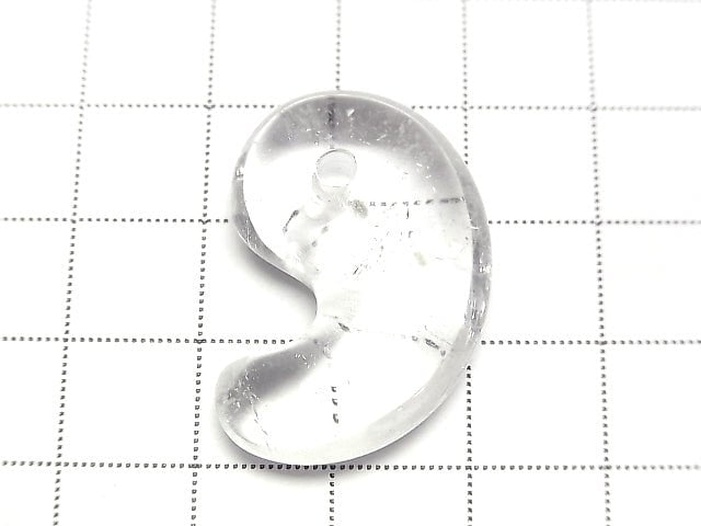 Kristall AA++ Komma-förmige Perle 30x20mm 2Stück