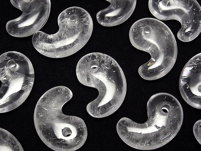 Kristall AA++ Komma-förmige Perle 30x20mm 2Stück