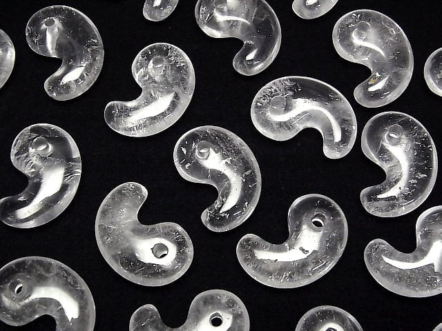 Kristall AA++ Komma-förmige Perle 30x20mm 2Stück