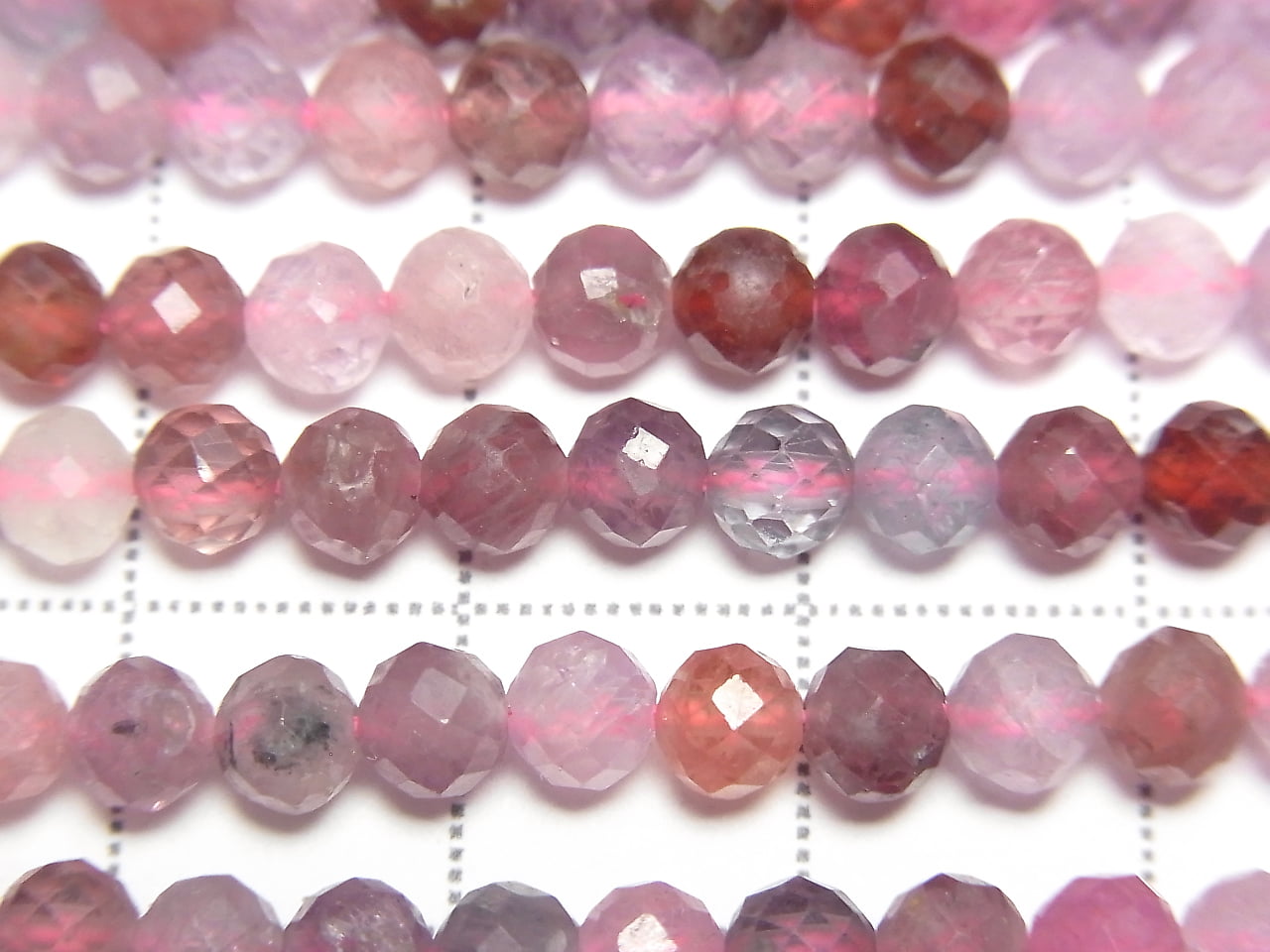 High Quality! Multicolor Spinel AA++ Faceted Round 4mm half or 1strand beads (aprx.15inch/36cm)