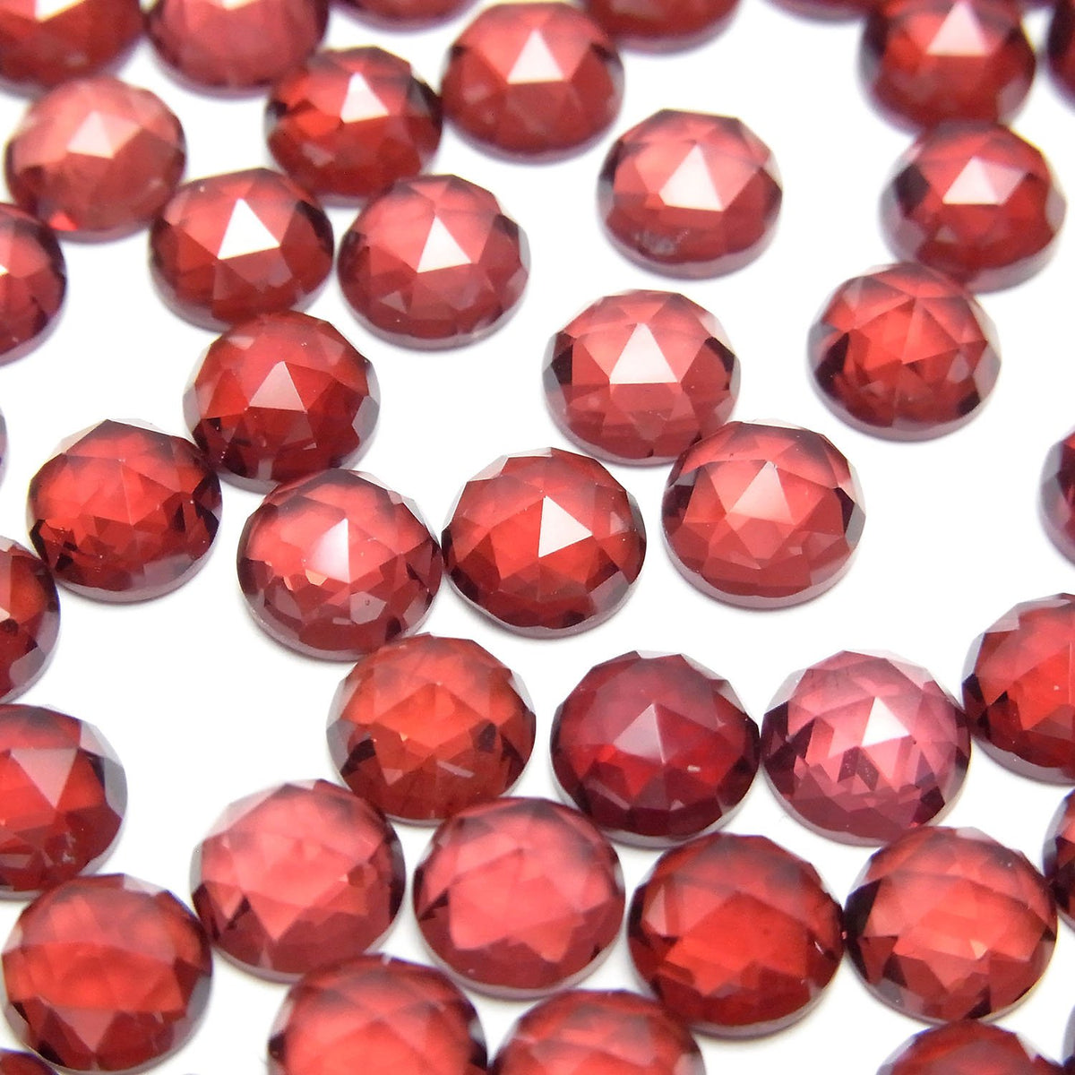 莫三比克石榴石 AAA 圓形玫瑰切割 6x6x3mm 3顆 高品質