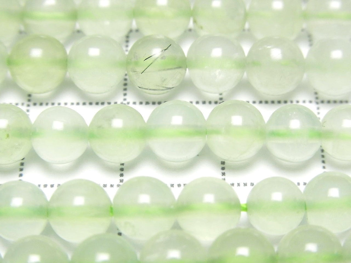 Prehnite AAA Rond 6 mm 1 fil de perles (environ 15 pouces/36 cm)