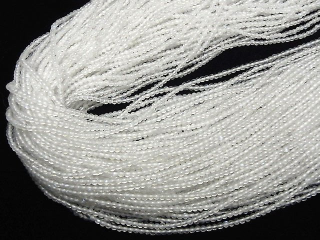 Regenbogen-Mondstein AA++ rund 2mm 1Strang Perlen (ca. 15 Zoll / 38 cm)