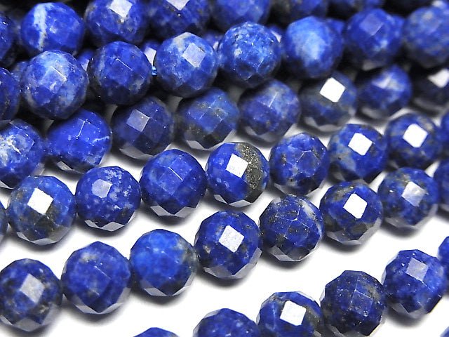 High Quality! Lapislazuli AA+ Faceted Round 6mm 1strand beads (aprx.15inch/36cm)