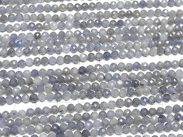 Hochwertig! Tansanit AA facettierte Rund 4mm halb oder 1Strang Perlen (ca. 15 Zoll / 37 cm)