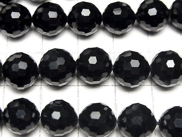 High Quality! Onyx AAA 128Faceted Round 10mm half or 1strand beads (aprx.15inch/38cm)