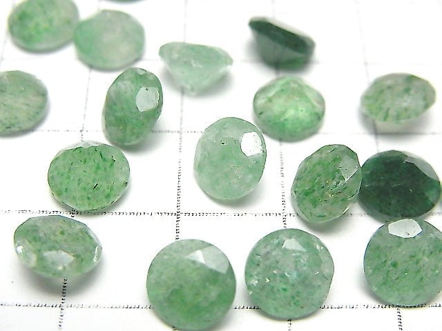 綠東陵石 AAA - 散石 圓刻面 8x8mm 5顆