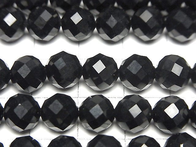 High Quality! Onyx AAA 64Faceted Round 8mm 1strand beads (aprx.15inch/37cm)