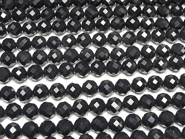 High Quality! Onyx AAA 64Faceted Round 8mm 1strand beads (aprx.15inch/37cm)