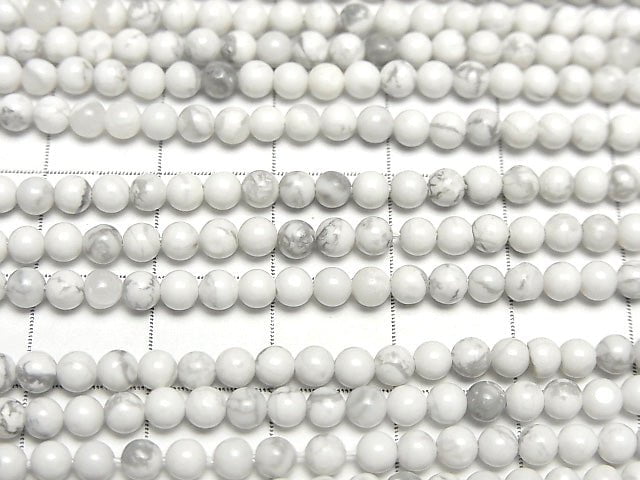 1strand $4.79! Howlite Magnesite Round 3mm 1strand beads (aprx.15inch/38cm)