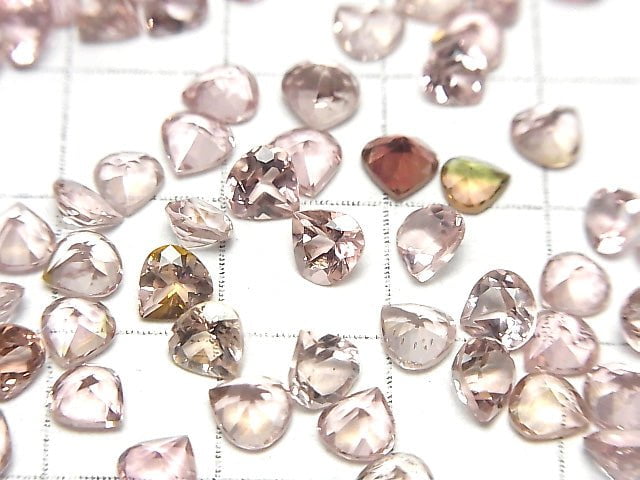 Hochwertiger rosa Turmalin AAA ungebohrt Kastanienförmig facettiert 5x5mm 4 Stück 19,99 $!