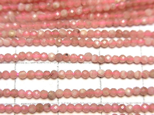 Hochwertig! Argentinischer Rhodochrosit AA+ facettierte Runde 2mm 1strang Perlen (ca. 15 Zoll / 38 cm)
