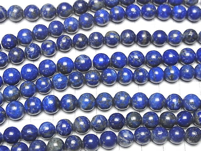 Lapislazuli AA Rund 8mm halb oder 1Strang Perlen (ca. 15 Zoll/36 cm)
