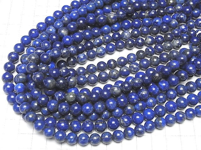 Lapislazuli AA Rund 8mm halb oder 1Strang Perlen (ca. 15 Zoll/36 cm)