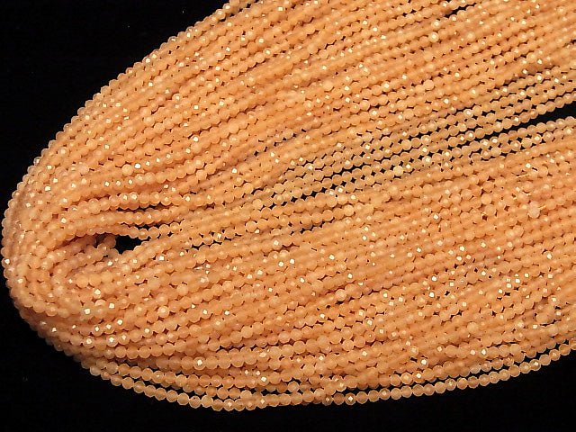 High Quality! 1strand $5.79! Orange Aventurine Faceted Round 3mm 1strand beads (aprx.15inch / 38cm)