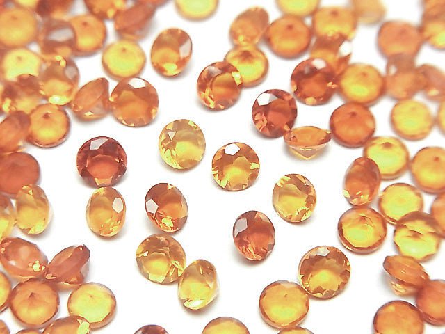 高品質墨西哥蛋白石 (火蛋白石) AAA 裸石 圓形切面 4x4mm 3顆