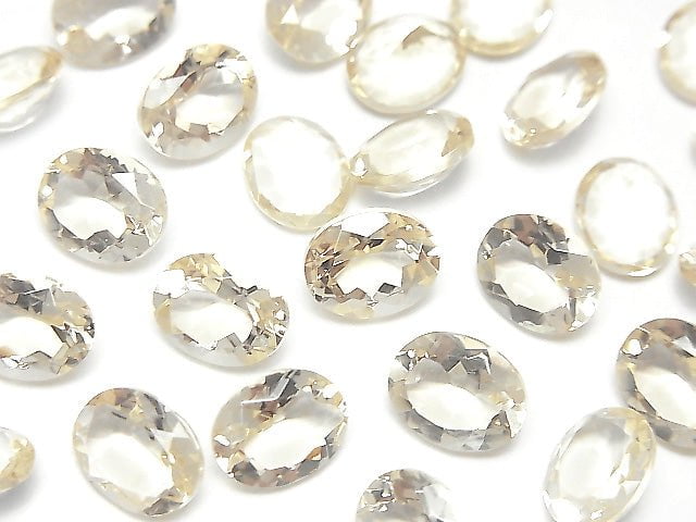 高品質方柱石裸石 橢圓刻面 10x8mm 1顆