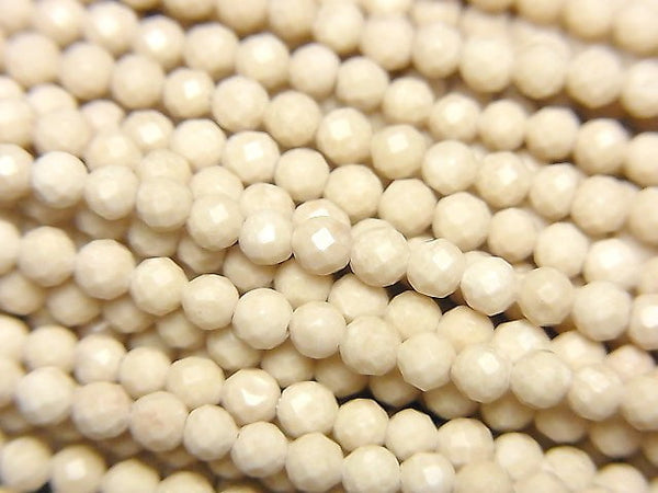 High Quality!  1strand $5.79! Riverstone  Faceted Round 3mm  1strand beads (aprx.15inch/38cm)