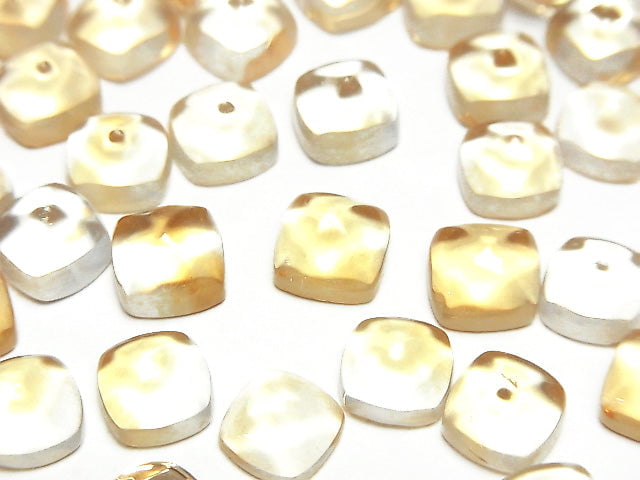高品質黃水晶 AAA 糖麵包山切割 8x8公釐 2顆