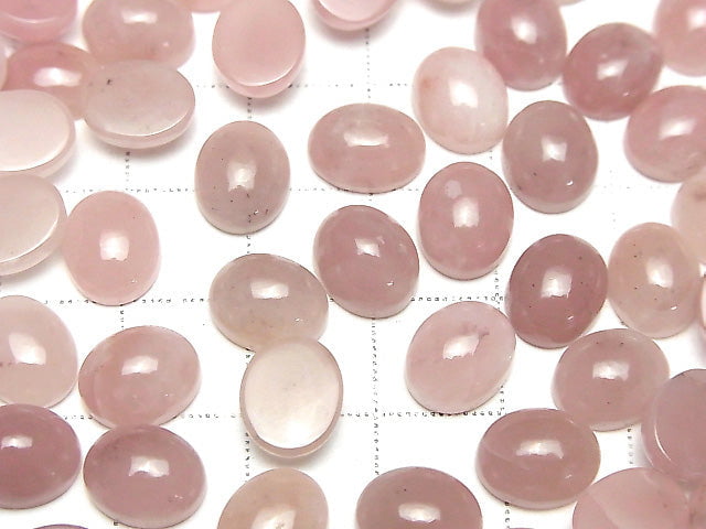 Guava Quarz AAA Oval Cabochon 10x8mm 3 Stk