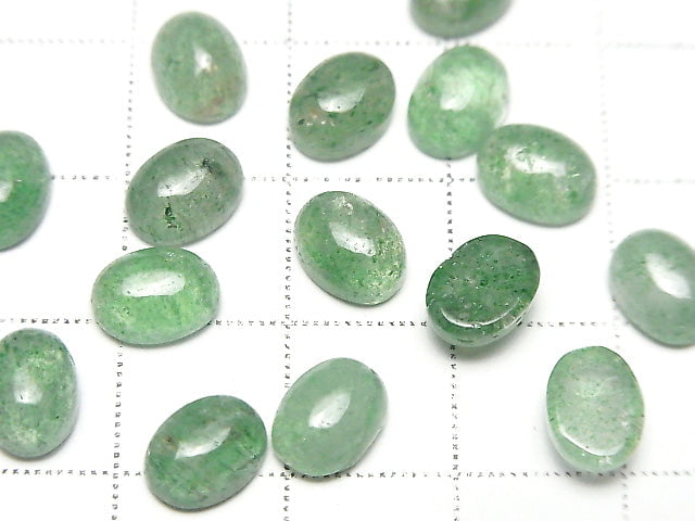 綠東陵玉 AAA 蛋面 8x6mm 5顆