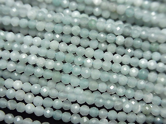 High Quality! Amazonite AA+ Faceted Round 2mm 1strand beads (aprx.15inch/38cm)