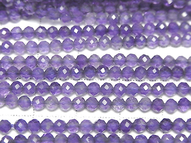 High Quality! 1strand $9.79! Amethyst AAA 32Faceted Round 3mm 1strand beads (aprx.15inch/37cm)