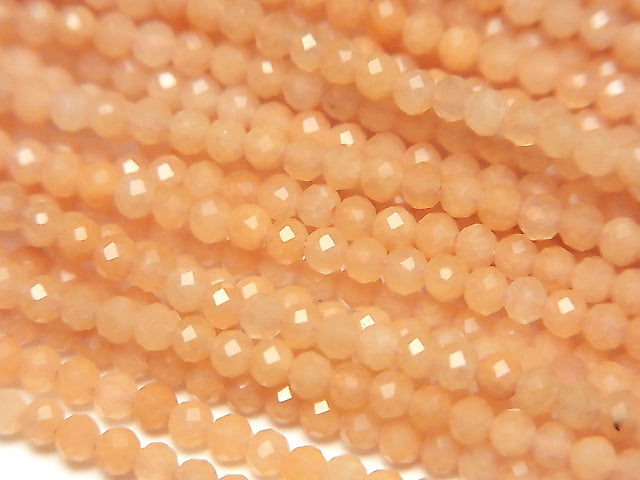 High Quality! Orange Aventurine Faceted Round 2mm 1strand beads (aprx.15inch/37cm)