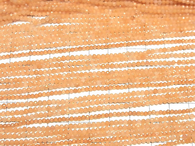 High Quality! Orange Aventurine Faceted Round 2mm 1strand beads (aprx.15inch/37cm)