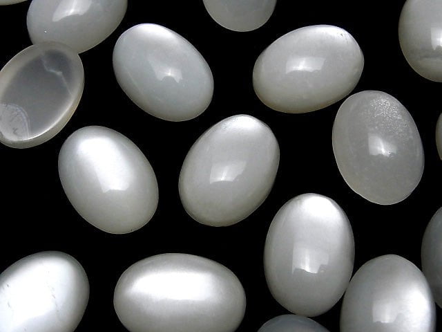 Weißer Mondstein AAA Oval Cabochon 18x13mm 1Stk