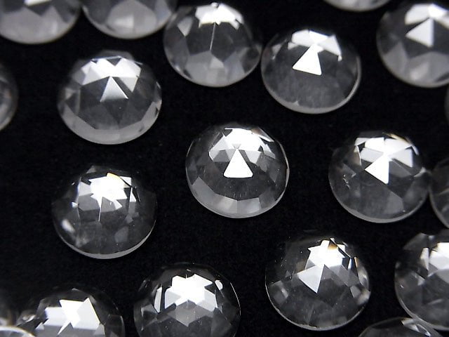 Kristall AAA Runde Rosen-Schliff 10x10mm 3 Stück