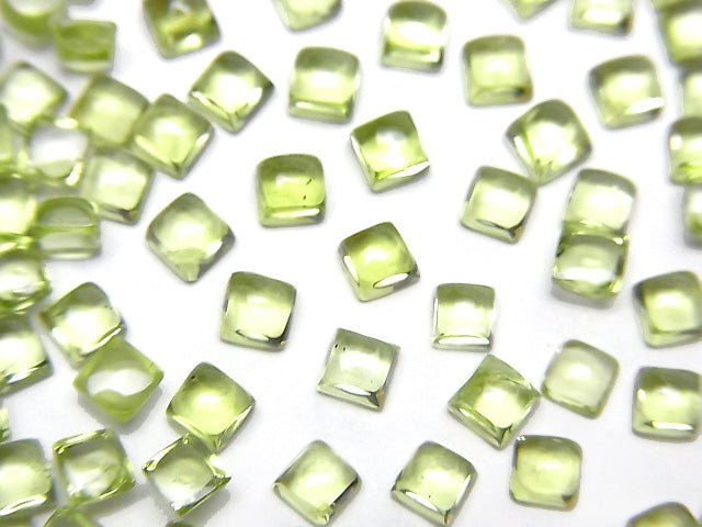 Hochwertiger Peridot AAA Quadratischer Cabochon 3x3mm 10Stücke 3,79 $!