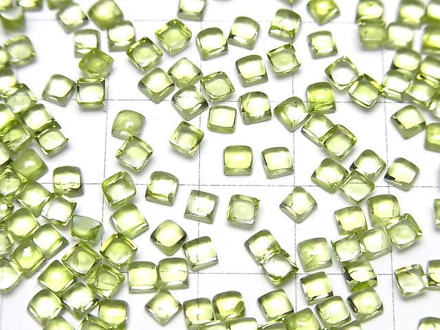 Hochwertiger Peridot AAA Quadratischer Cabochon 3x3mm 10Stücke 3,79 $!