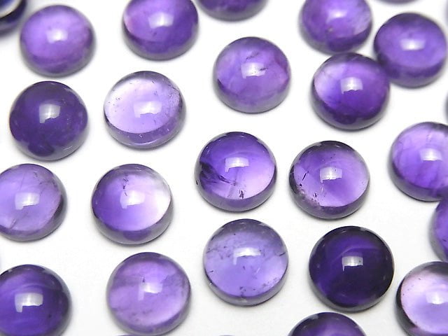尚比亞紫水晶 AA++ 圓形蛋面 8x8mm 3顆
