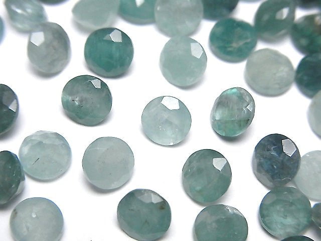 馬達加斯加藍鑽石 頂級AA級 無孔 圓刻面 6x6mm 5顆