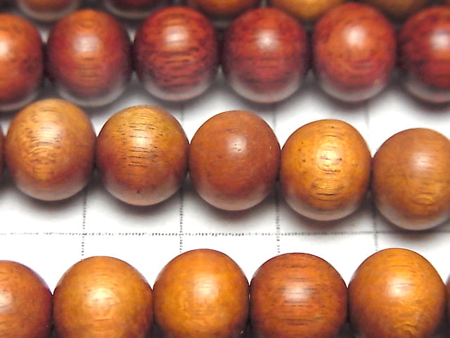 1strand $3.19! Redwood Semi Round 10mm 1strand beads (aprx.15inch / 38cm)