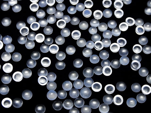 High Quality Blue Chalcedony AAA Round Cabochon 4 x 4 x 2.5 mm 10 pcs $3.79!