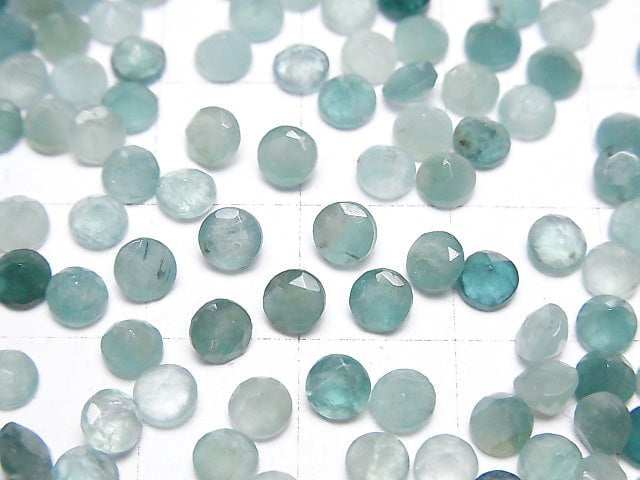 Hochwertiger Grandidierit AA++ Lose Steine Rund Facettiert 4x4mm 10 Stück