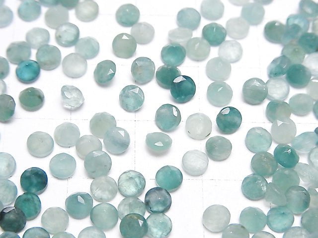 Hochwertiger Grandidierit AA++ Lose Steine Rund Facettiert 4x4mm 10 Stück