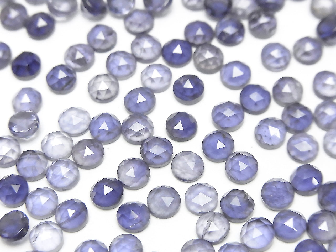 High Quality Iolite AAA Rose Cut Round 4x4mm 10pcs $6.79!