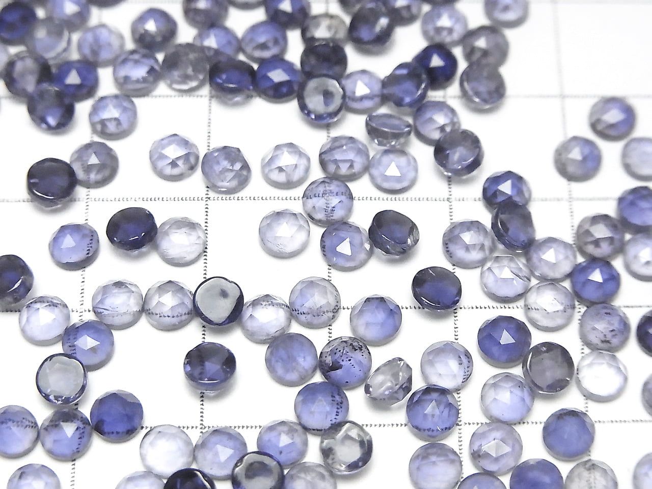 High Quality Iolite AAA Rose Cut Round 4x4mm 10pcs $6.79!